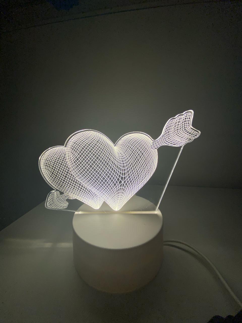 Lampara Led Corazón