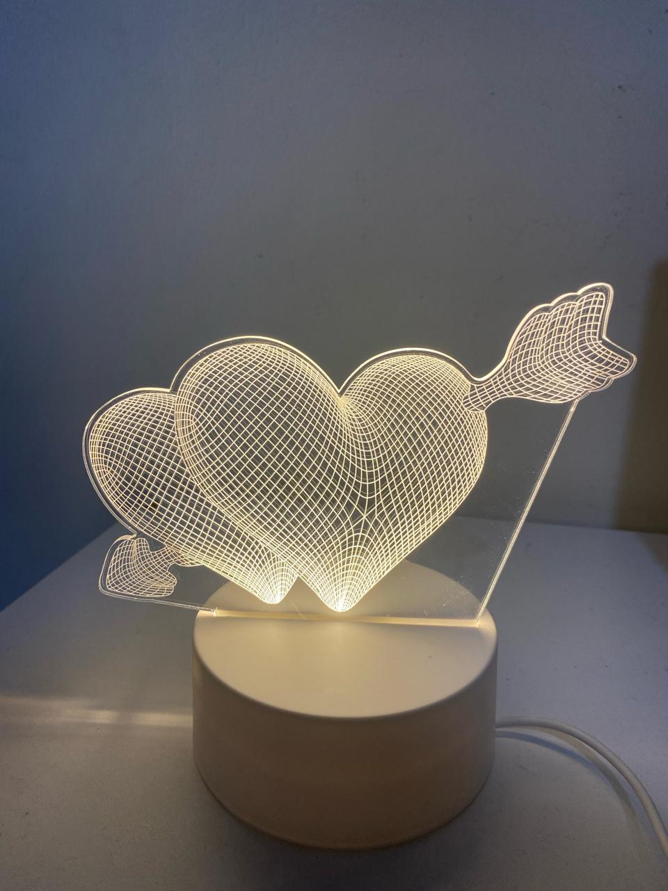 Lampara Led Corazón