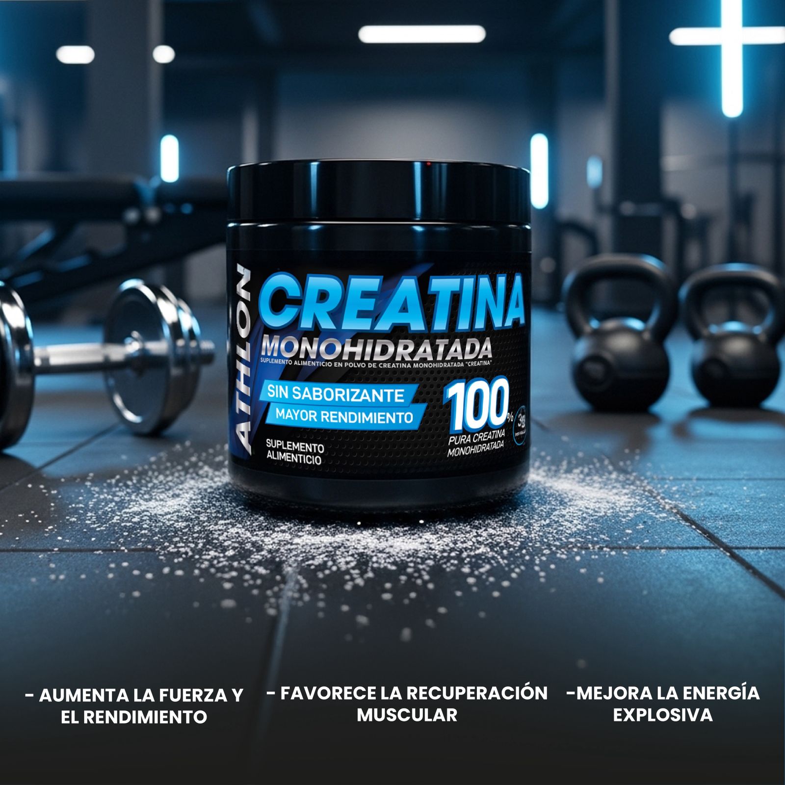 Athlon Creatina 250gr Energia